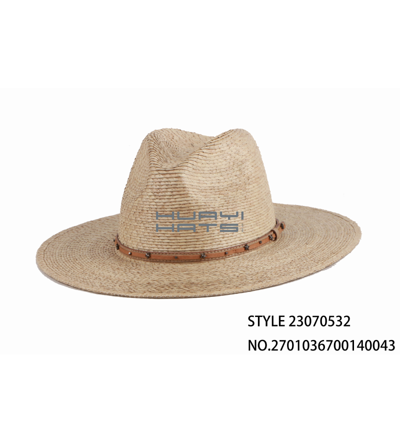  Mens Wide Brim Fedora Hat Using made of raffia straw fibers Customizable Color And Size