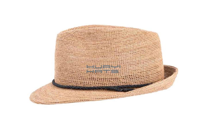 Custom Straw Trilby Hat