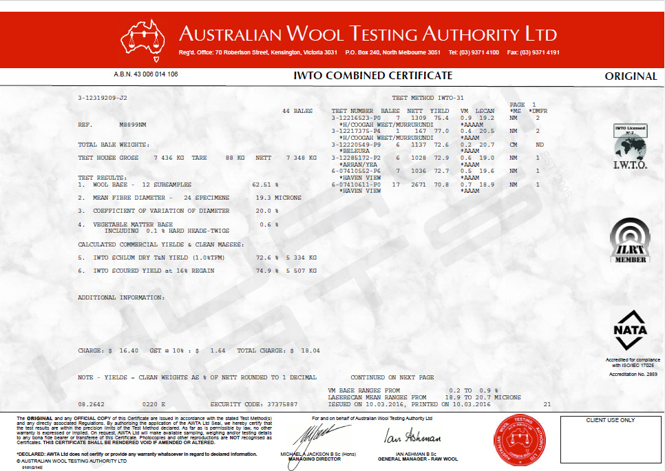 Baoding Huayi Hats Co.,LTD IWTO Combined Certificate