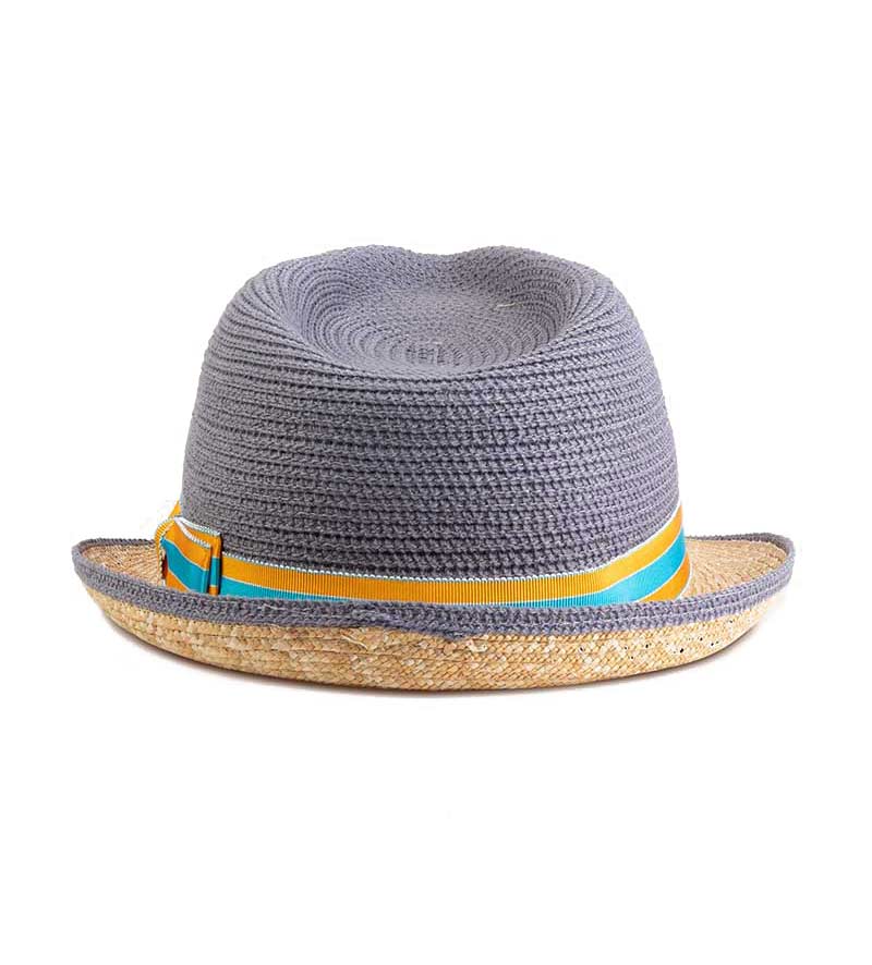  Summer Straw Trilby Hats made from wheat braid and polyester braid for mens and womens