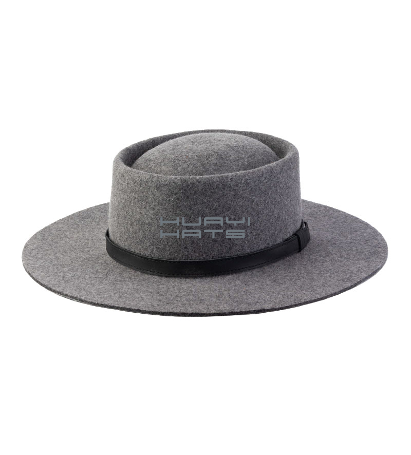 Removable Black Leather Hat Band For Cowboy & Fedora Hats