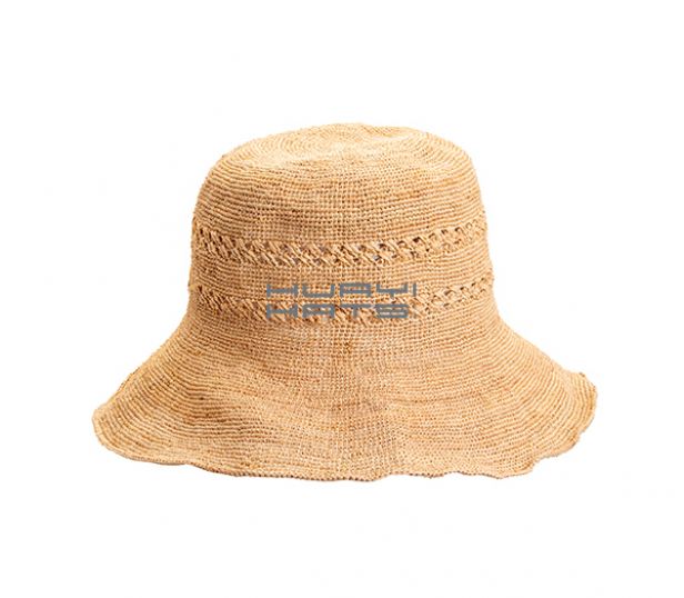 Raffia crochet hat body-No.B1000047