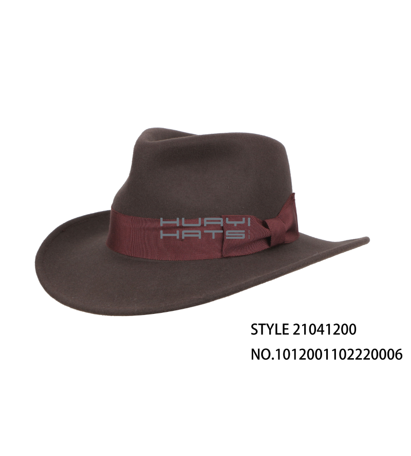 Mens Wool Felt Australian Outback Hat This Hat Have Pinchfront Crowns And Wide Brims