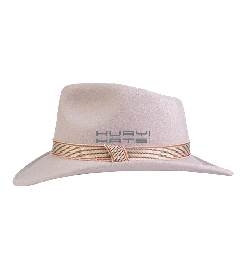 100% Wool Felt Womens Pink Western Cowgirl Hat