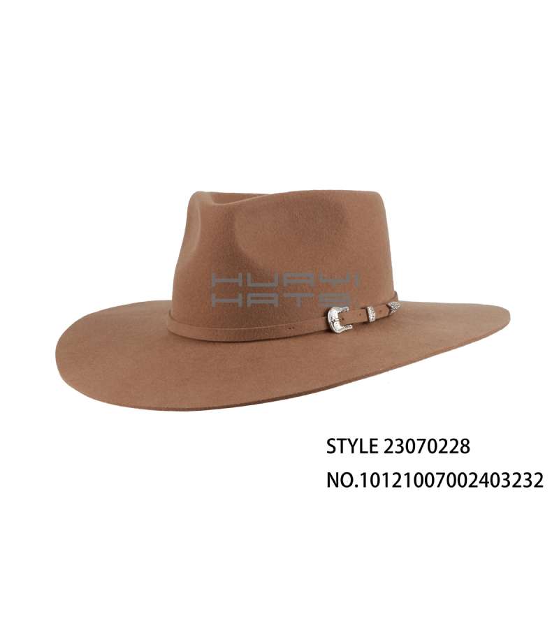 Classic Wide Brim Mens Winter Wool Felt Fedora Hat Customizable Color