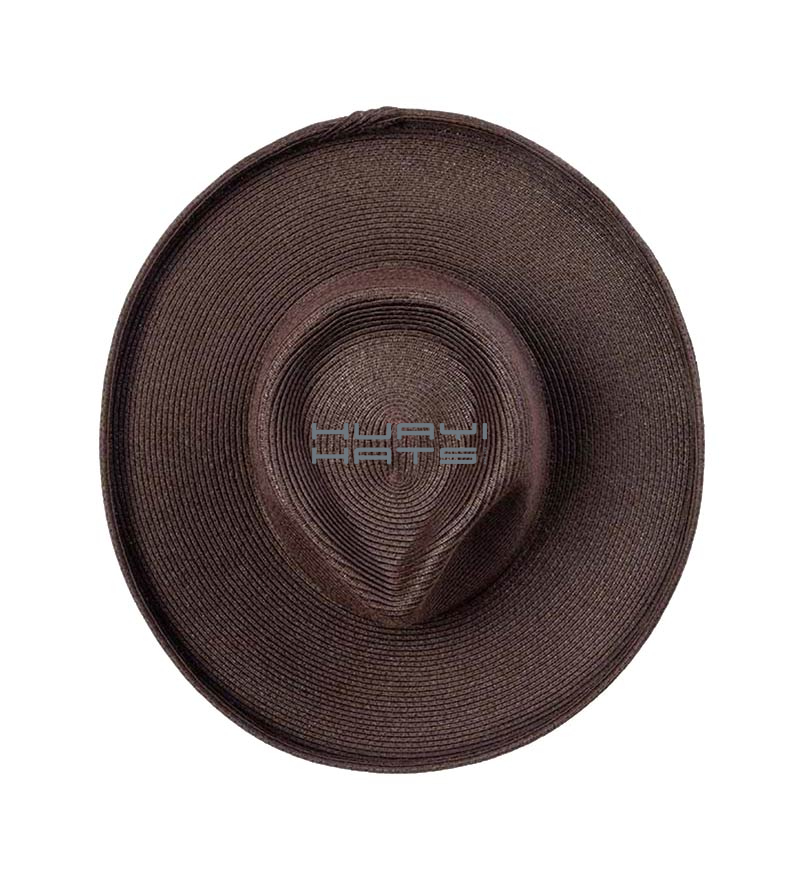 Summer Mens Straw Sun Fedora Hat 3.54 Inch Wide Brim With UV Protection