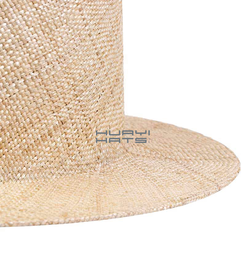 Classic Mens Medium Wide Brim Straw Boater Hat Made of 100% Bao straw