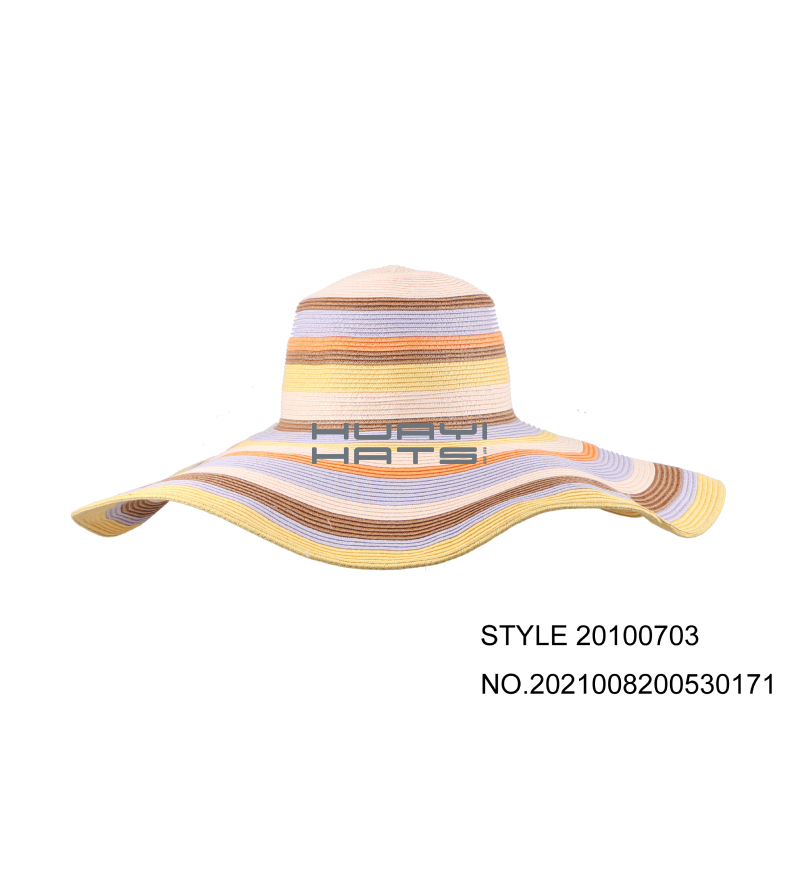 Womens Floppy Wide Brim Beach Sun Protection Hat ToyoPaper Straw Braid Material Made