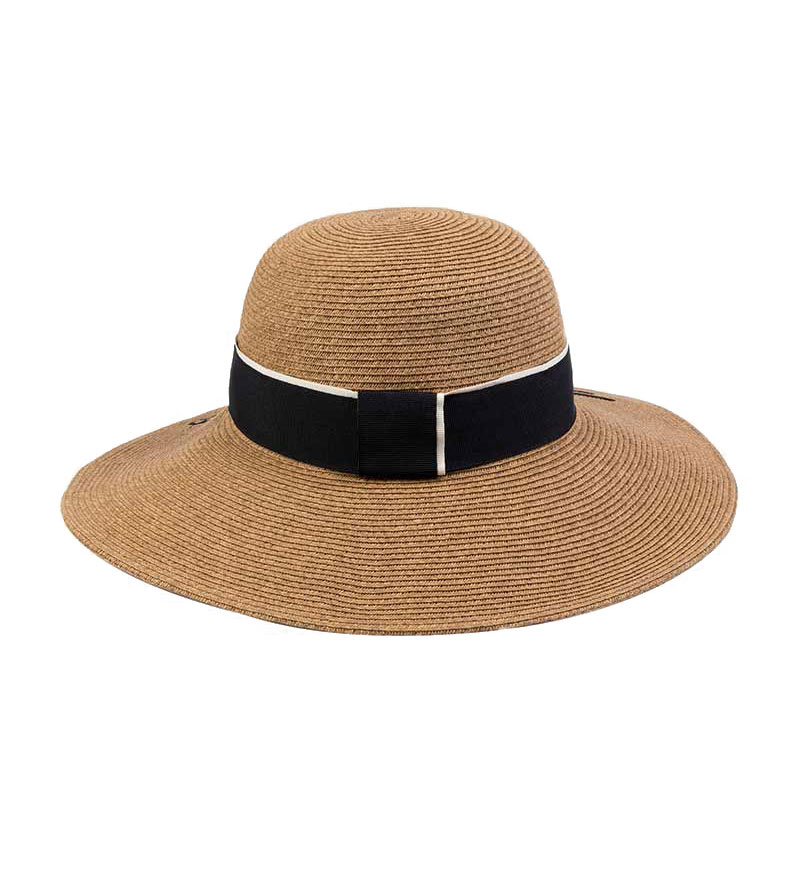 Raffia Straw Braid Wide Brim Beach Sun Protection Hat Customizable Personalized Embroidery