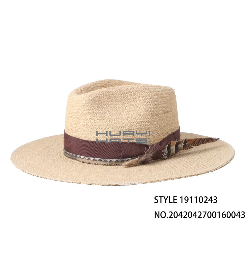 Womens Wide Brim Straw Foldable Beach Hat Raffia Braid Material Made For Hot Summer Weather