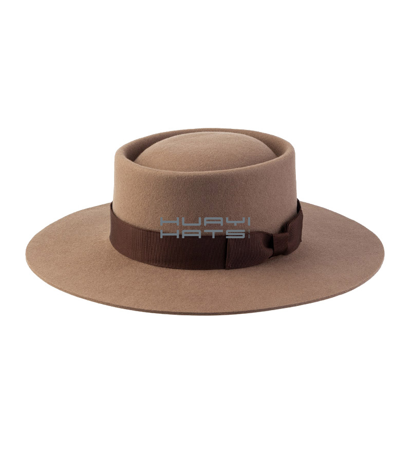 Chocolate Wide Grosgrain Hat Band Ribbon For Cowboy Hat& Fedoraa