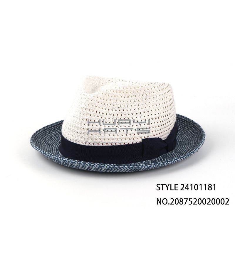 Fashion European Style Paper Straw Braid Fedora Hat